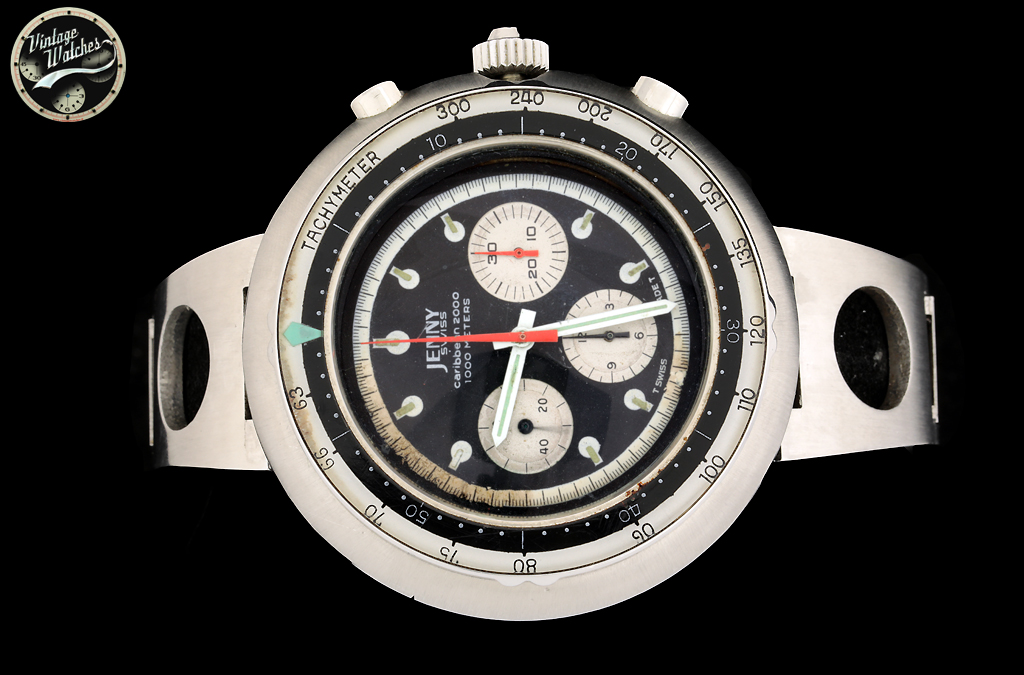 JENNY CARIBBEAN 2000 VERY RARE VINTAGE DIVE WATCH 4 image 393