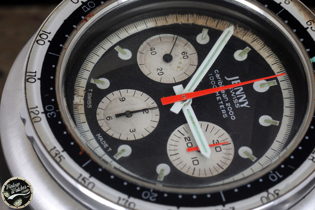 JENNY CARIBBEAN 2000 VERY RARE VINTAGE DIVE WATCH 10 image 399