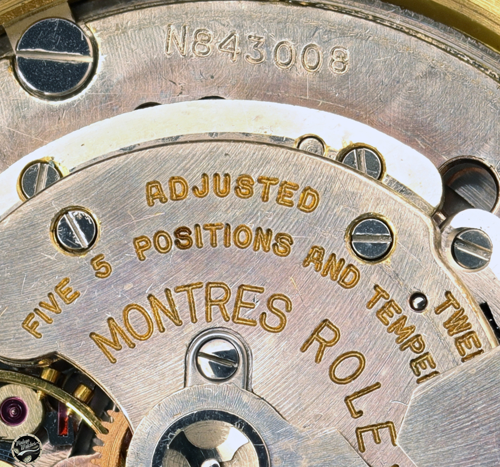 Rolex Daydate ref. 6612B with Black Dial Gilt Gold Writings and Big Logo Bracelet 6 6612B mov 2a rid