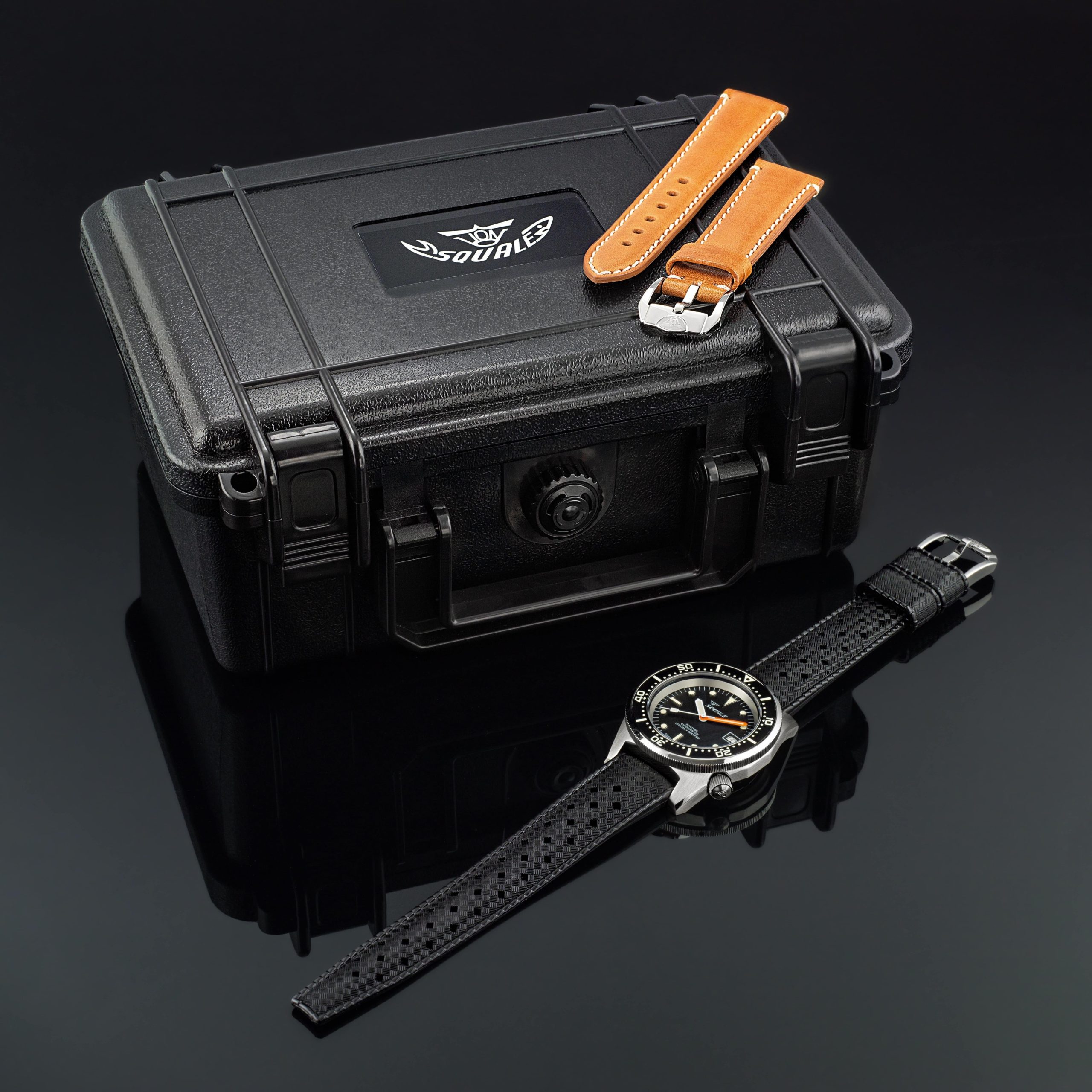 Squale 1521 COSC Classic Black - To Order 7 BOX coscnero